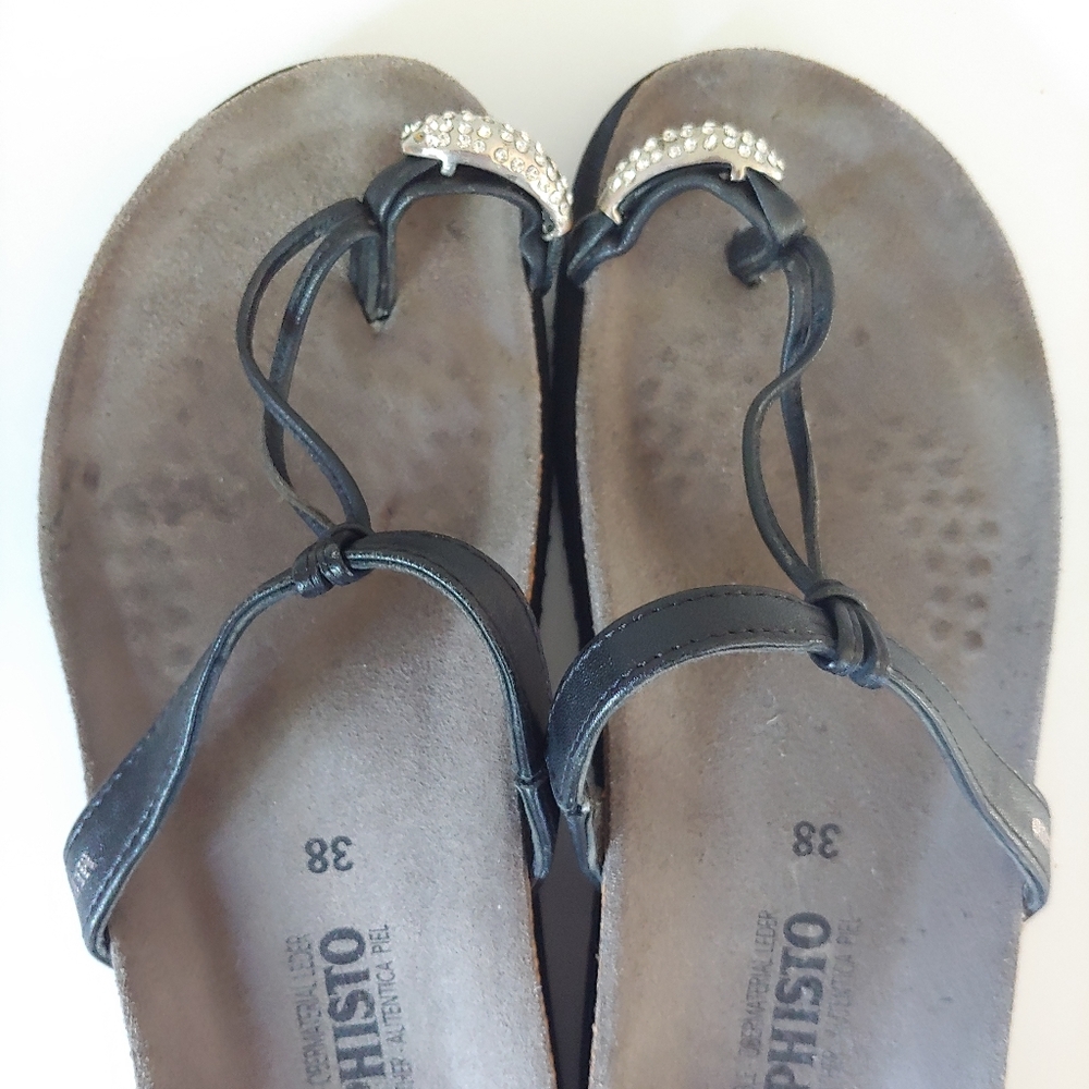 Mephisto Hatty Sandal Leather Size 7.5 - Picture 12 of 15